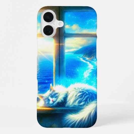 Coque iPhone 16 Plus Art du chat (Verso)