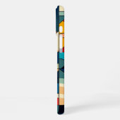 Coque iPhone 16 Plus Art géométrique abstrait – Composition de grille d (Côté gauche)