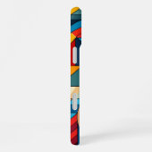 Coque iPhone 16 Plus Art géométrique abstrait – Composition de grille d (Côté droit)
