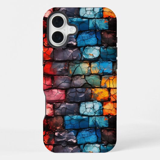 Coque iPhone 16 Plus Artsy Brick Wall (Verso)
