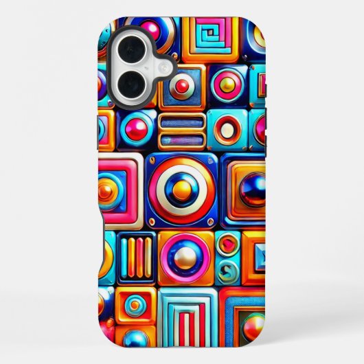 Coque iPhone 16 Plus Artsy Design Téléphone Case (Verso)