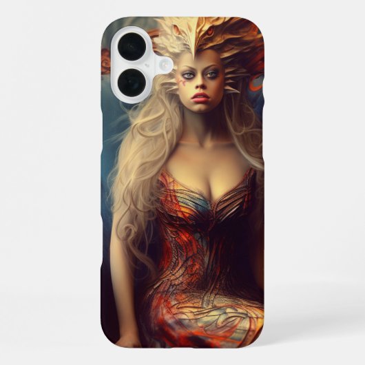 Coque iPhone 16 Plus Artsy Lady (Verso)