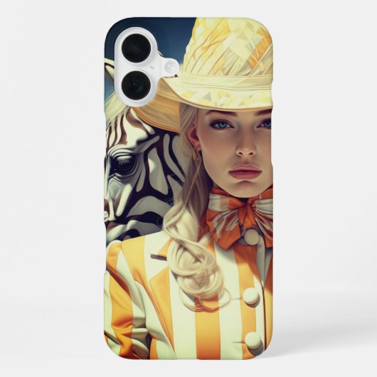 Coque iPhone 16 Plus Artsy Lady (Verso)
