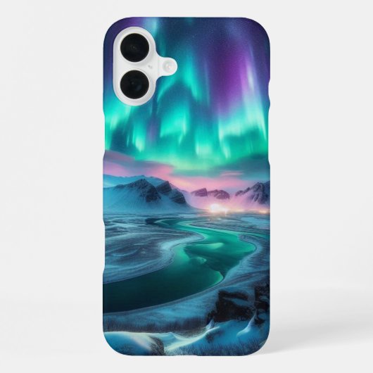 Coque iPhone 16 Plus Aurora Borealis (Verso)