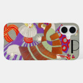 COQUE iPhone 16 PLUS AUTOMNE QUITTE DANS LE MONOGRAMME DE MODE VENT/BEA (Verso Horizontal)