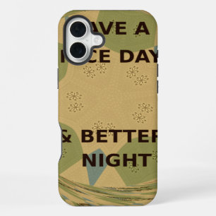 Coque iPhone 16 Plus Avoir une Bonne Journée & une Meilleure Nuit Art P