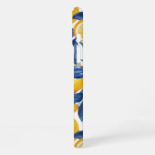 Coque iPhone 16 Plus Azulejo Lemons Feuilles Bleues (Côté gauche)