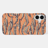 Coque iPhone 16 Plus baleines de Minke cuivre (Verso Horizontal)
