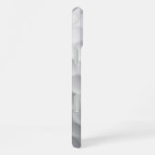 Coque iPhone 16 Plus Balle de golf blanche texturée avec nom et numéro (Côté droit)