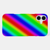 Coque iPhone 16 Plus Bandes arc-en-ciel - Motif (Verso Horizontal)