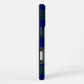 Coque iPhone 16 Plus Barclay tartan bleu vert plaid (Côté droit)