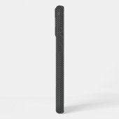 Coque iPhone 16 Plus Base noire de fibres de carbone (Côté gauche)