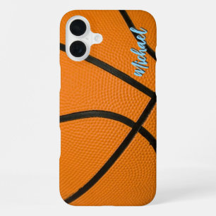 Coque iPhone 16 Plus Basketball Votre nom Informations personnelles