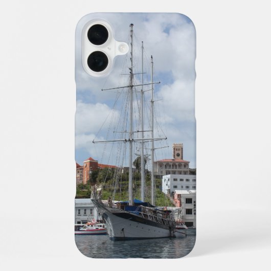 Coque iPhone 16 Plus Bateau à voile à Grenade (Verso)