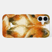 Coque iPhone 16 Plus Bébé Twin Foxes (Verso Horizontal)