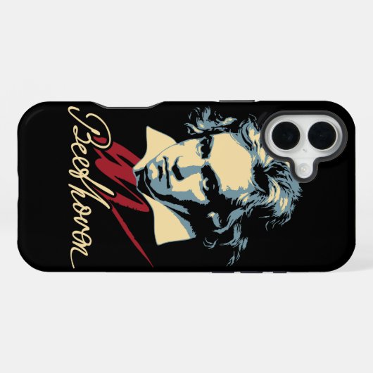 Coque iPhone 16 Plus Beethoven (Verso Horizontal)