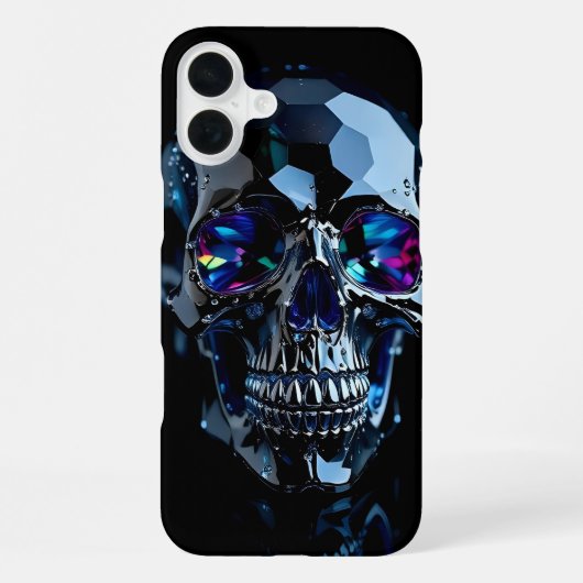 Coque iPhone 16 Plus Bijou Crâne (Verso)