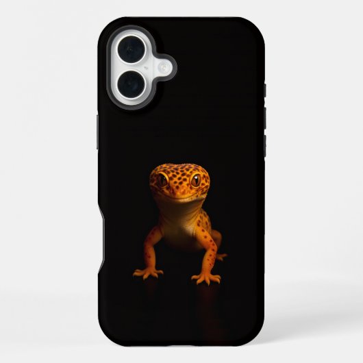 Coque iPhone 16 Plus Black 4 Luxe iPhone 16 Plus, Léopard Gecko (Verso)