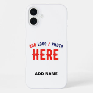 COQUE iPhone 16 PLUS BLANC PERSONNALISABLE MODERNE DE MARQUE VÉRIFIÉ ST