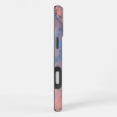 Coque iPhone 16 Plus bleu Abstrait vert et rose (Côté droit)