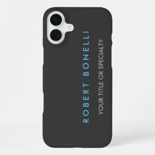 Coque iPhone 16 Plus Bleu gris tendance