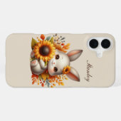 Coque iPhone 16 Plus Boîte lapin saisonnier ajouter un nom (Verso Horizontal)