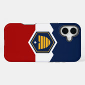 Coque iPhone 16 Plus Boîtier Apple iPhone 16 Plus, drapeau de l'Utah (Verso Horizontal)