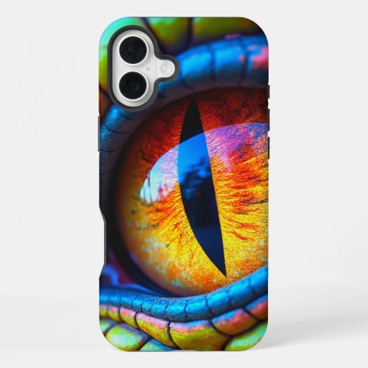 Coque iPhone 16 Plus Boîtier de téléphone à oeil Dragon (Verso)