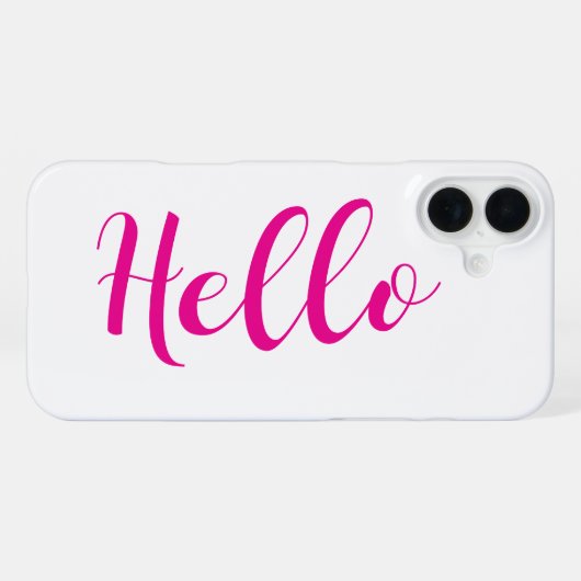 Coque iPhone 16 Plus Boîtier iPhone - Bonjour (Verso Horizontal)