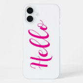 Coque iPhone 16 Plus Boîtier iPhone - Bonjour (Verso)
