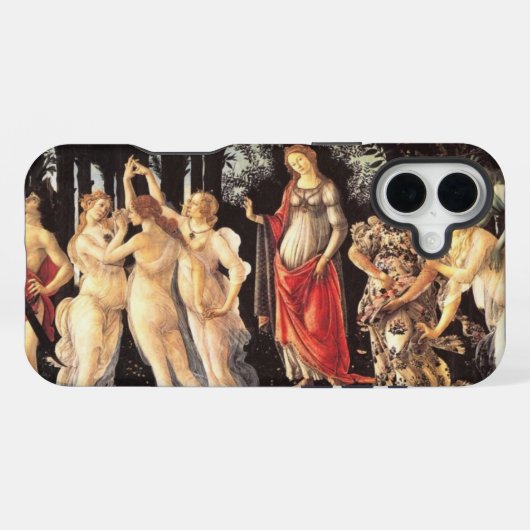 Coque iPhone 16 Plus Botticelli Primavera /Allégorie du printemps (Verso Horizontal)
