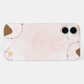 Coque iPhone 16 Plus Brown Cream Aesthetic Floral Linktree | (Verso Horizontal)