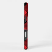 Coque iPhone 16 Plus Buffalo Plaid Red Black Check (Côté droit)