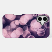 Coque iPhone 16 Plus Bulles Violettes (Verso Horizontal)