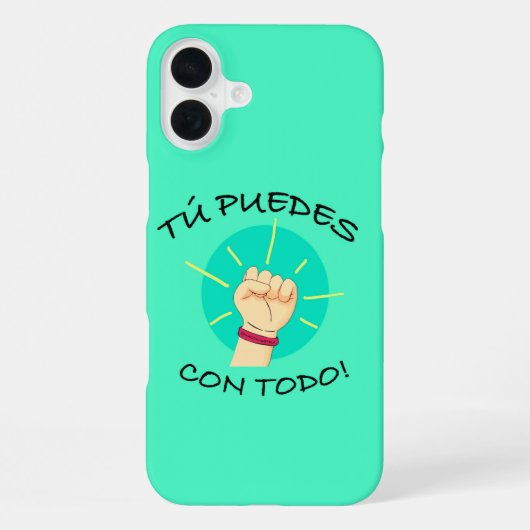 Coque iPhone 16 Plus carcasa tu puedes (Verso)