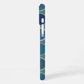 Coque iPhone 16 Plus Cercle Motif bleu (Côté gauche)