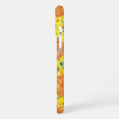 Coque iPhone 16 Plus champ de tournesols (Côté gauche)