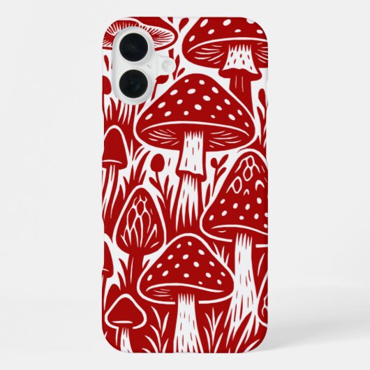 Coque iPhone 16 Plus Champignons (Verso)