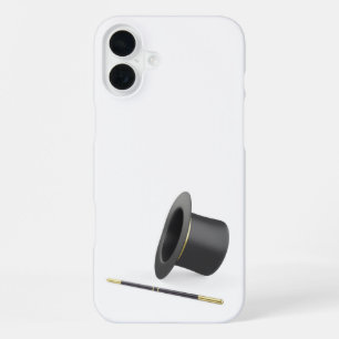 Coque iPhone 16 Plus Chapeau haut magique et baguette magique