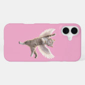 Coque iPhone 16 Plus Chat Ange Danseur avec des Ailes (Verso Horizontal)