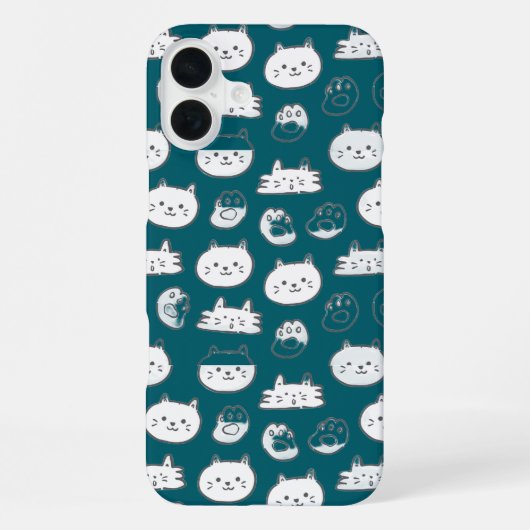 Coque iPhone 16 Plus Chat endeuillé pleure son ami aimant perdu (Verso)