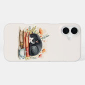 Coque iPhone 16 Plus Chat lisant du café (Verso Horizontal)