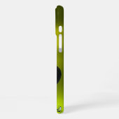 Coque iPhone 16 Plus CHAT NOIR jaune (Côté gauche)
