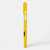 Coque iPhone 16 Plus CHAT NOIR NINJA Jaune vibrant (Côté gauche)