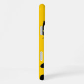 Coque iPhone 16 Plus CHAT NOIR NINJA Jaune vibrant (Côté droit)