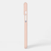 Coque iPhone 16 Plus Chic Rétro Monogramme Script Rose Pâle Mignon Tend (Côté gauche)
