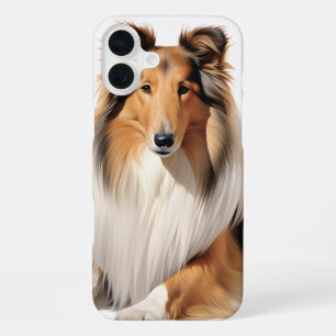 COQUE iPhone 16 PLUS CHIEN COLLEY ROUX BEAU BRUN BLANC