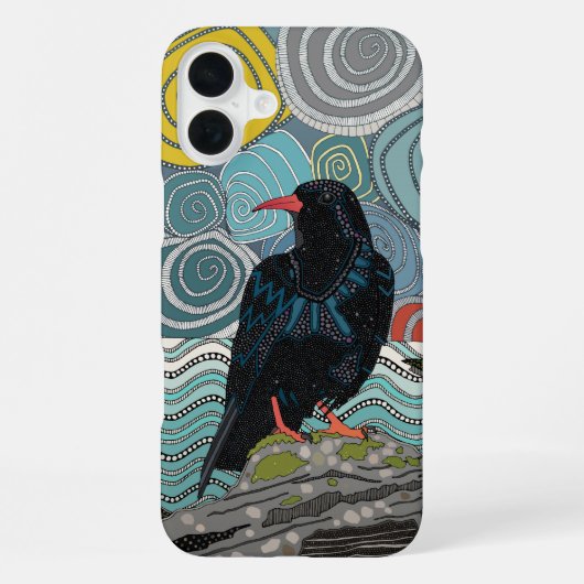 Coque iPhone 16 Plus Choucas de Cornouailles (Verso)