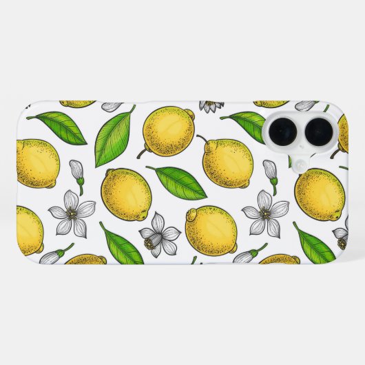 Coque iPhone 16 Plus Citrons (Verso Horizontal)