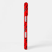 Coque iPhone 16 Plus Clarinets Noirs Notes de Musique (Côté droit)